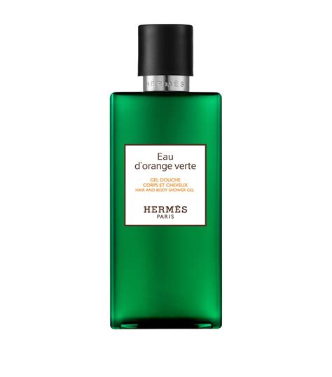 hermes eau d'orange shower gel.